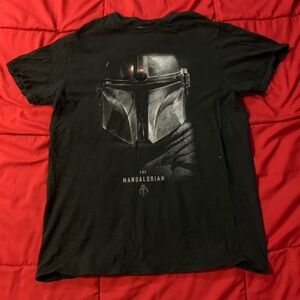 Star Wars Black Mandalorian Helmet Tee